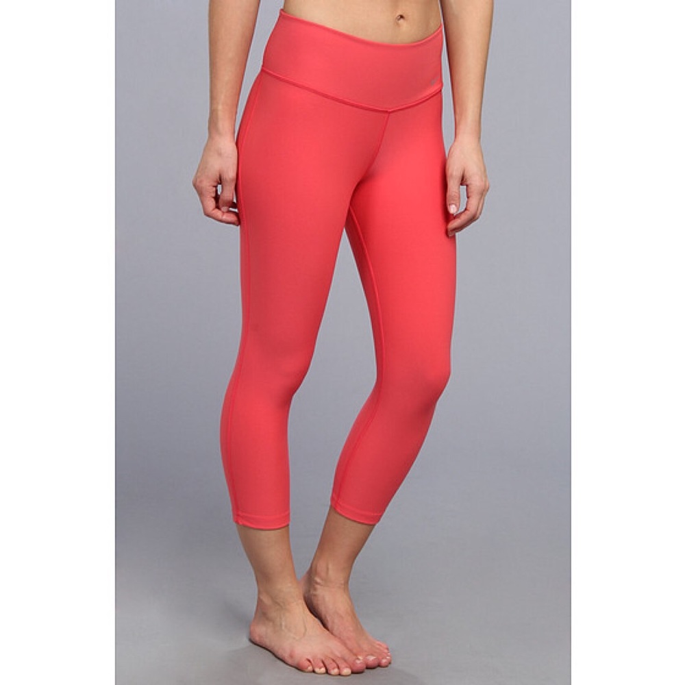 Nike Legend Tight Poly Capri Coral Orange NWOT